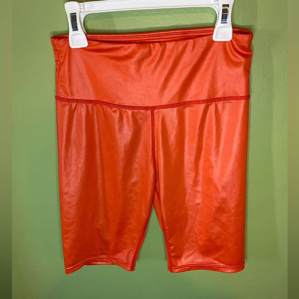 Orange Biker Shorts